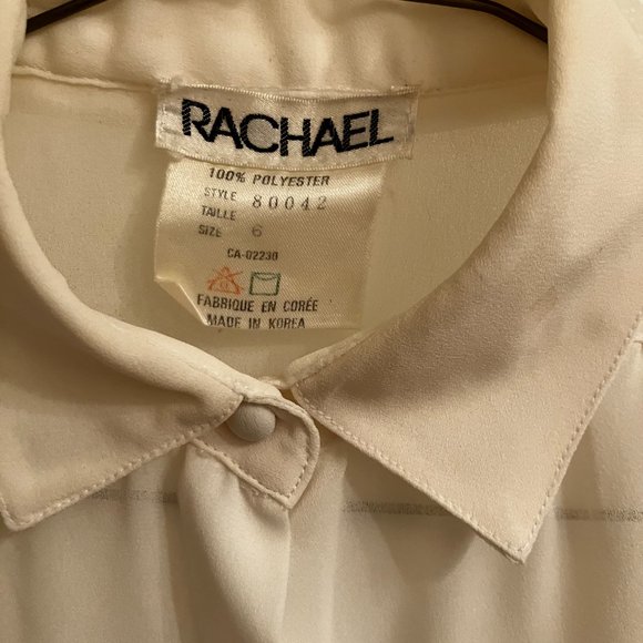 RACHAEL size 6 cream blouse - Picture 2 of 4